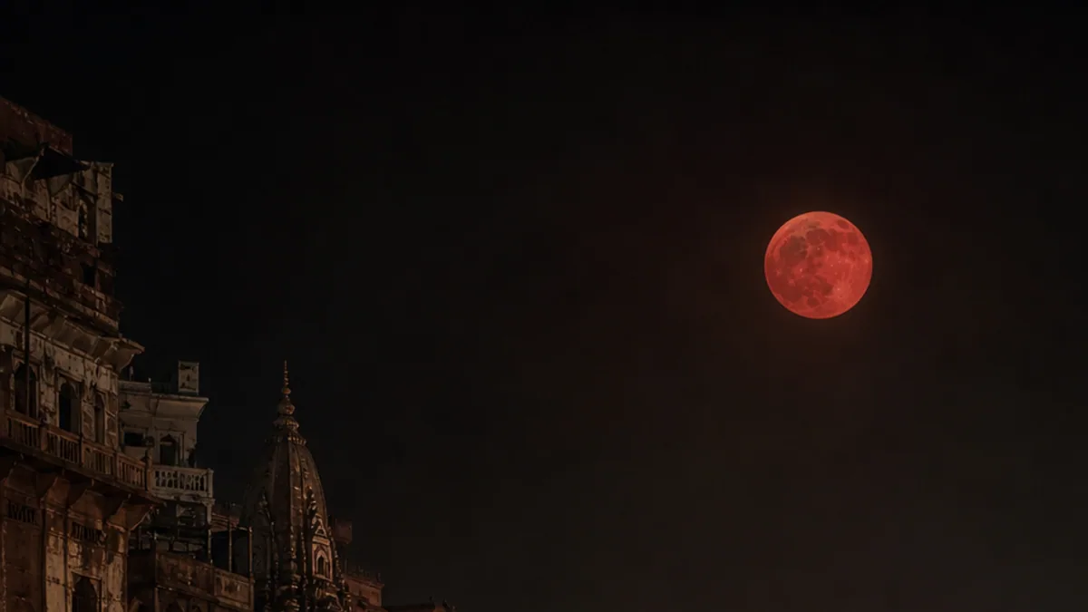 Red Moon over Kashi, AI-generated design-stage artwork