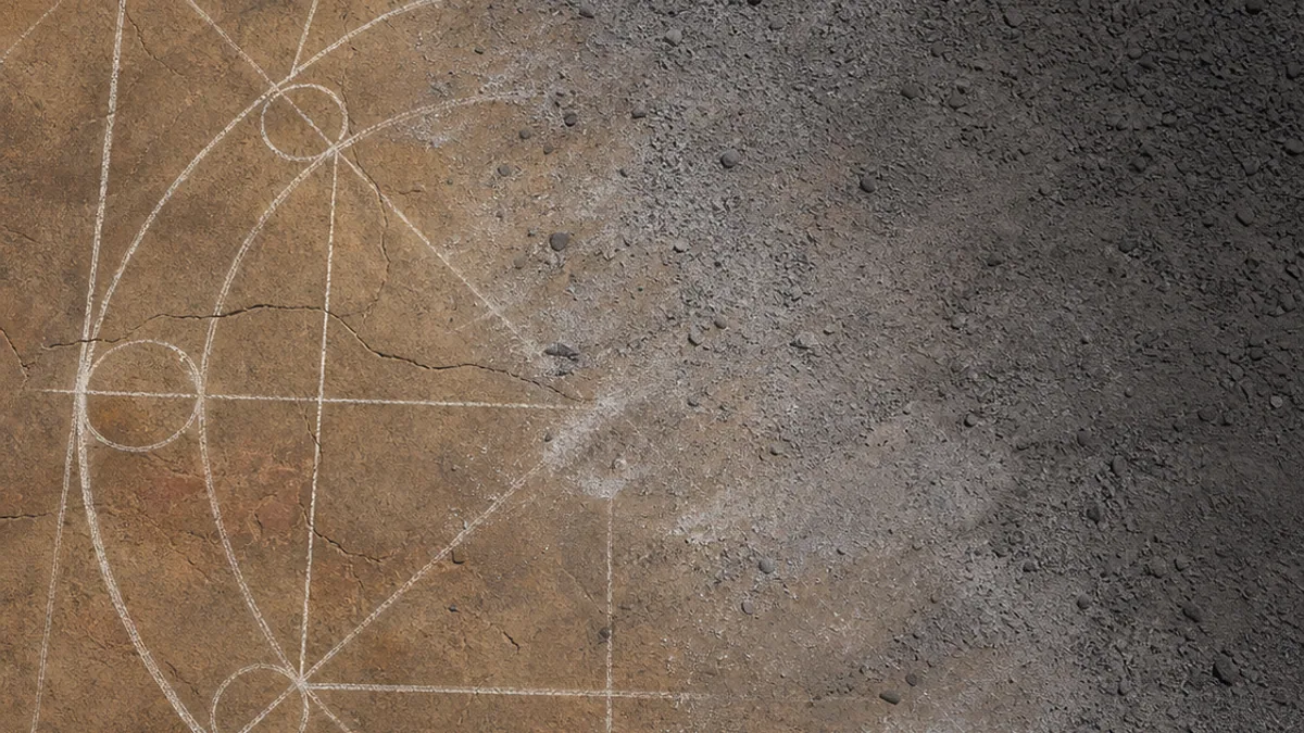 Geometry of Dissolution, landscape supporting crop