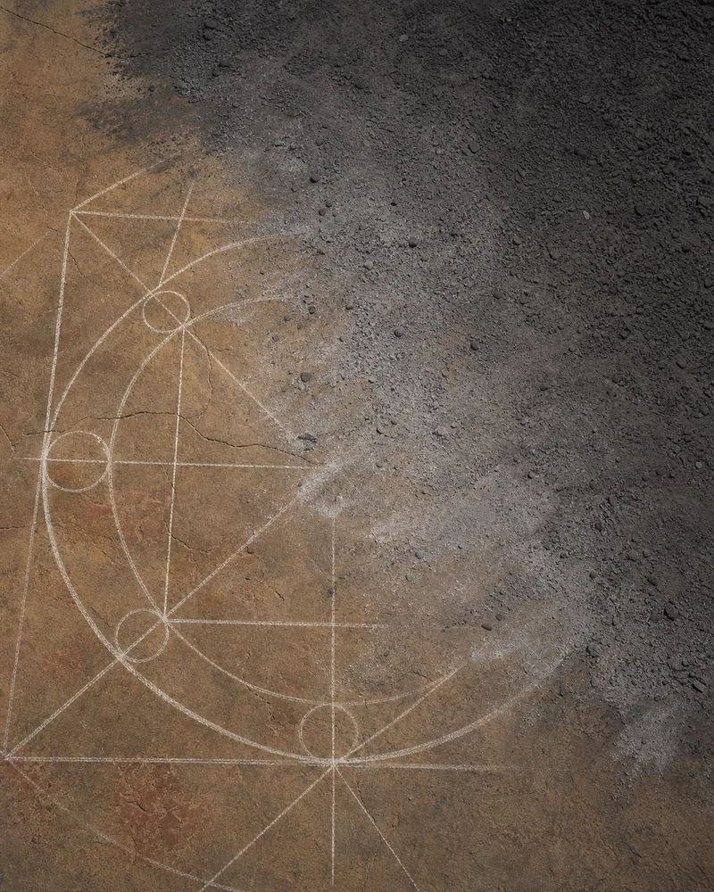 Geometry of Dissolution, AI-generated design-stage artwork