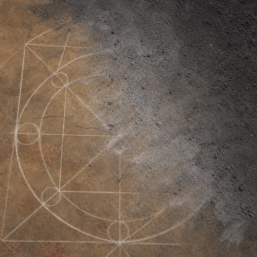 Geometry of Dissolution, AI-generated design-stage artwork